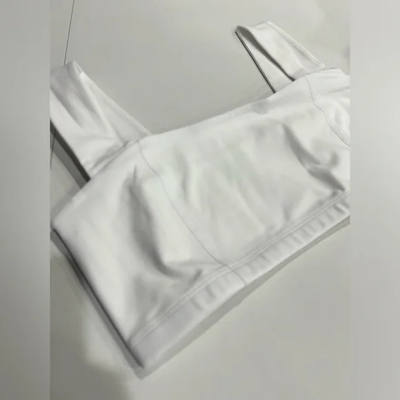 Beyond Yoga Women's Large Spacedye Squared Bra Sports Cloud White NWT Wide